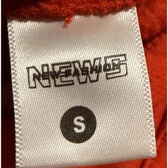 Sorry Not Sorry” Gender Neutral Red Sweatshirt Hoodie Size S - Picture 8 of 9